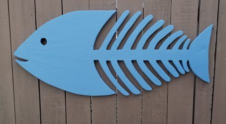 Fish Skeleton wall Hanging 