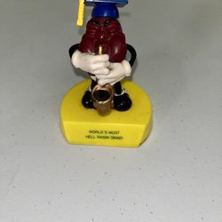 Vintage Collectible 1988 California Raisin Hell Raisin Graduate  Toy