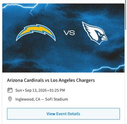 Los Angeles Chargers vs Arizona Cardinals
