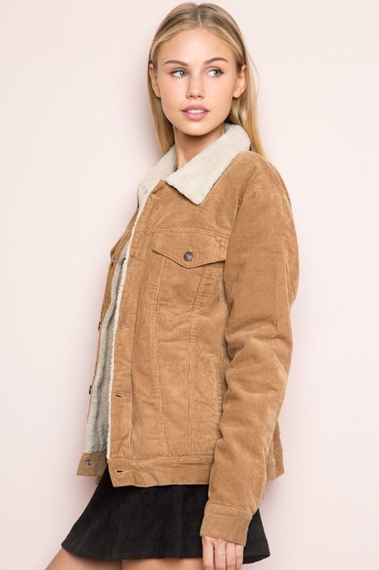 Elisha fur corduroy clearance jacket