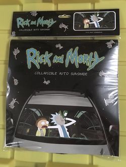 Rick and Morty NEW collapsible Car truck Auto sunshade accordion sunscreen screen space cruiser