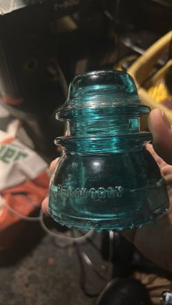 Hemingray Aqua Glass Telegraph Insulator