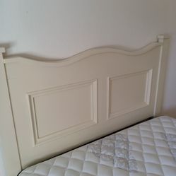 Queen Bed - mattress, frame, headboard 