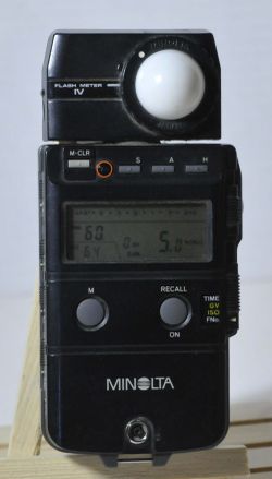 Minolta Flash Meter IV w/ Dome & Case