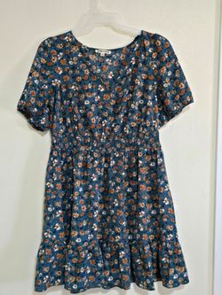 Inspired Hearts Floral V-Neck Dress