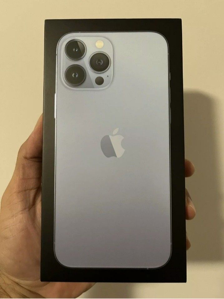 Factory Unlocked Apple iPhone 13 Pro Max - 1TB - Sierra Blue (Sealed Box)