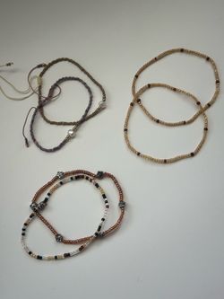 set of six bracelets
