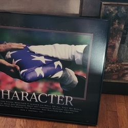 Character John F. Kennedy 1961 Quote Picture Frame