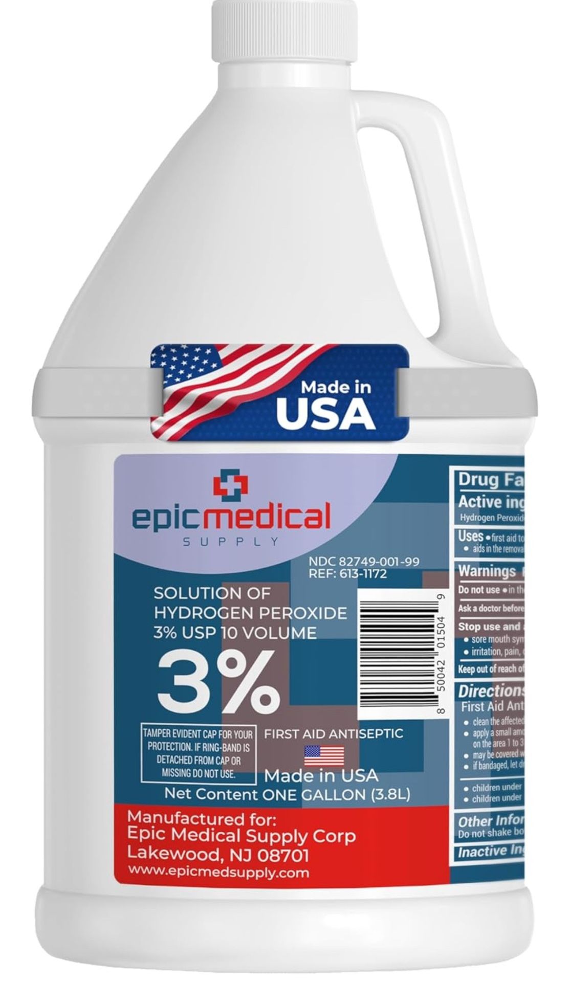 3% Hydrogen Peroxide - First Aid Antiseptic & Multipurpose Cleaner - Topical Wash for Cuts, Scrapes and Minor Cuts - H2O2 Hydrogen Peroxide 3 Percent