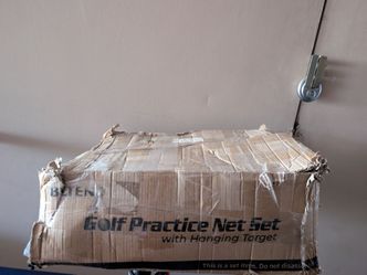 Blteng Golf Practice Net Set with Hanging Target