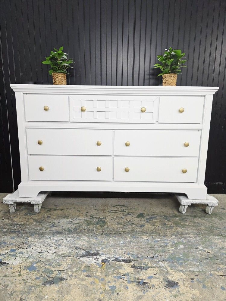 Modern Refinished Dresser 