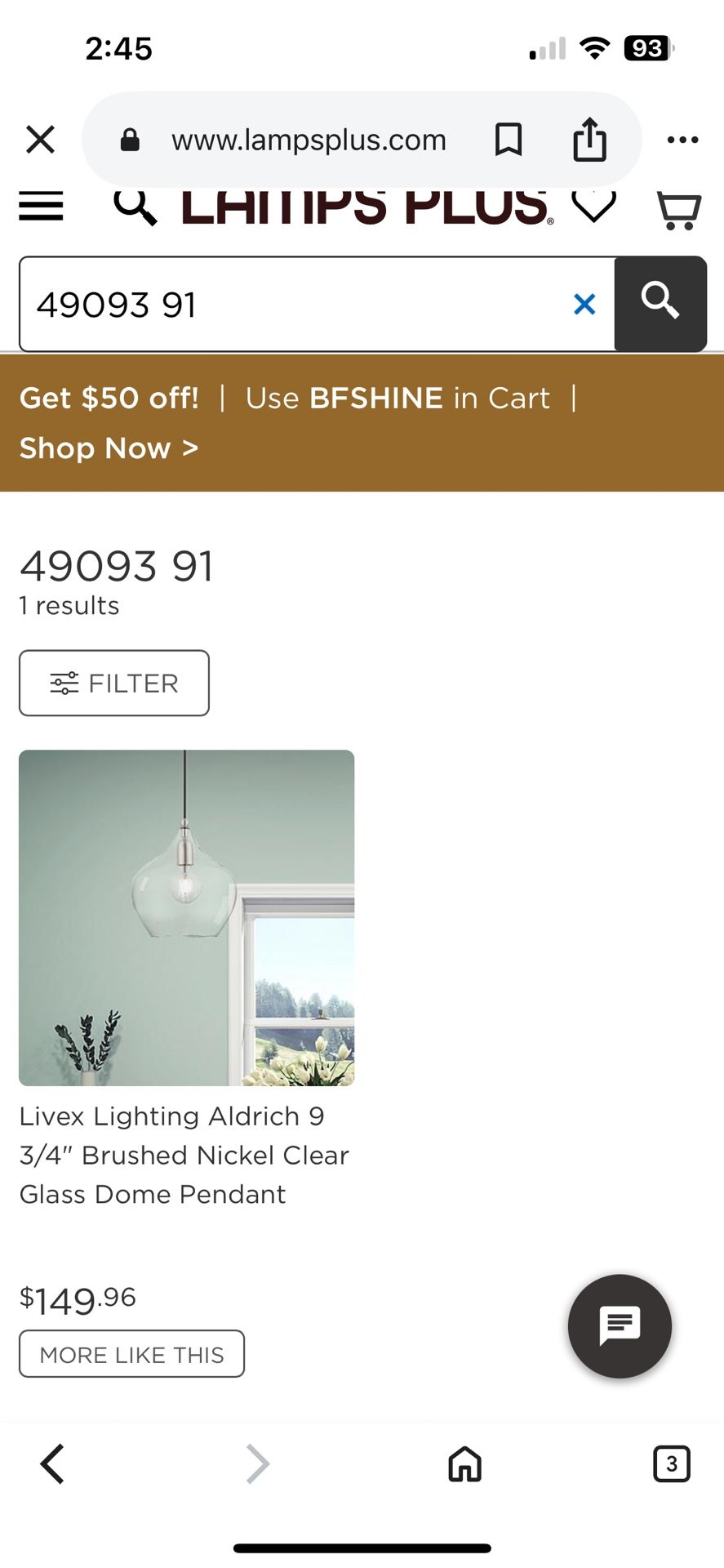 Livex Lighting Aldrich 9 3/4