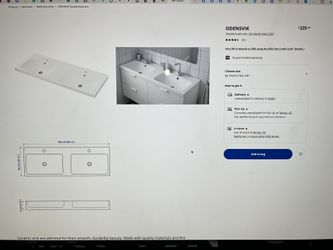 NEW IN BOX Double Sink And Cabinet