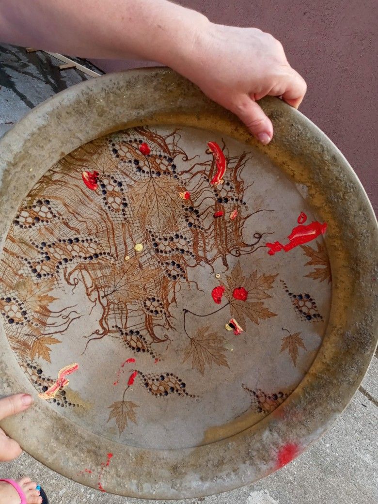 Hand Painted clay Plate