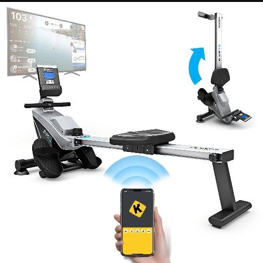 Bluefin Fitness Blade 2.0 Rower Machine Foldable Magnetic Resistance Rower