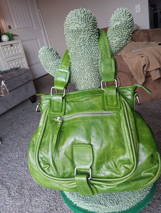 Green Leather Bagtique Brand Handbag