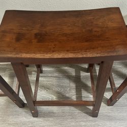  4 Solid Wood Bar Stools – Never Used – Moving Sale