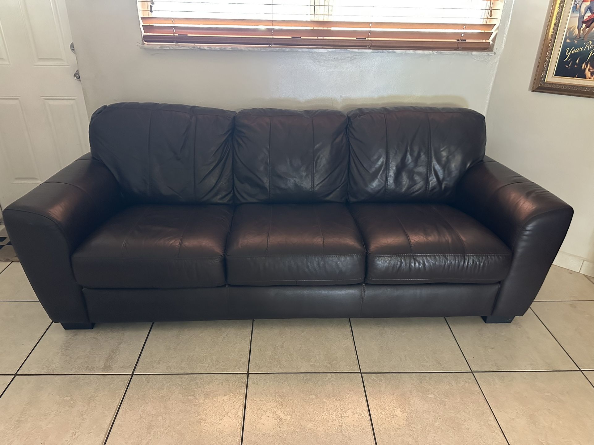 Leather Couch For sale