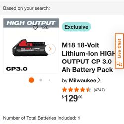 2X M18 High Output Batteries