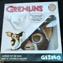 Ben Cooper Gremlins Gizmo Retro Halloween Mask and Cape/Costume NEW
