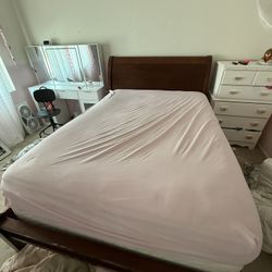 FREE - Solid Wood Queen Sleigh Bedframe