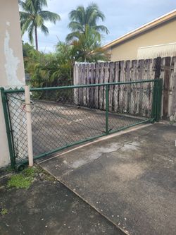 Chain link gate almost 13 F