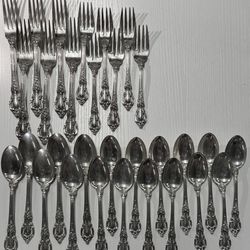 Sterling Silver Flatware 45 Troy Ounces 925 Lunt Eloquence