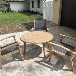 Teak Table And Chairs 
