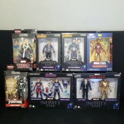Marvel Legends Infinity Saga Iron Man Spiderman Captain America Figure Bundle 
