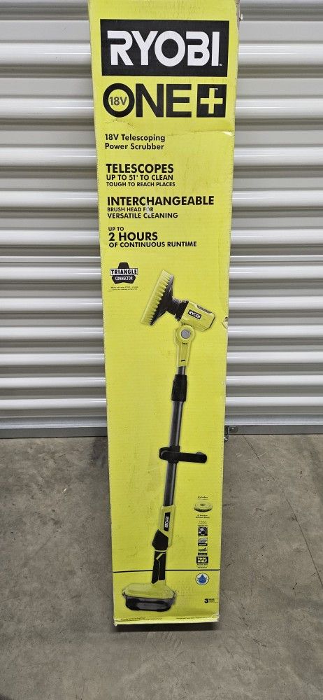 New Ryobi 18V Telescoping Power Scrubber