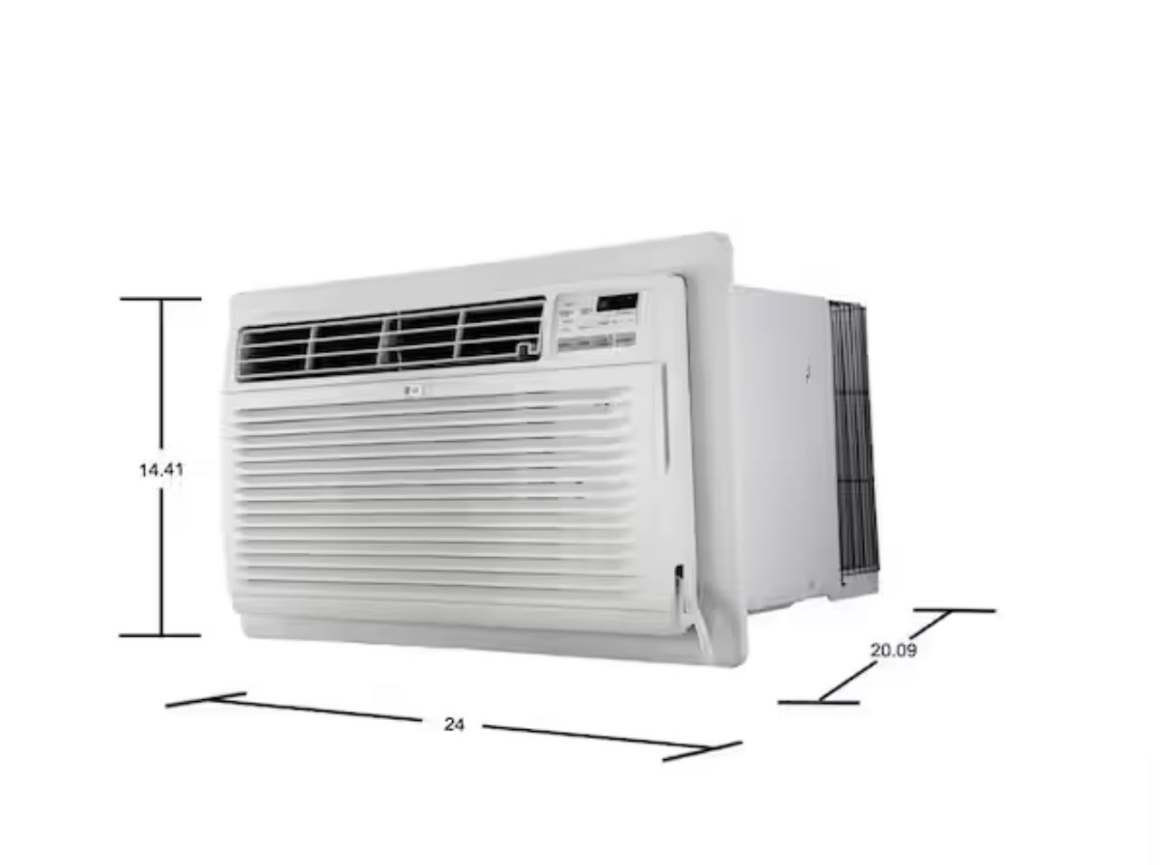 11,800 BTU 230-Volt Through-the-Wall Air Conditioner Cools 540 sq. ft. with Heat, Remote and Dehumidifier in White