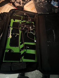 Gas pedal board and wiring and microphone