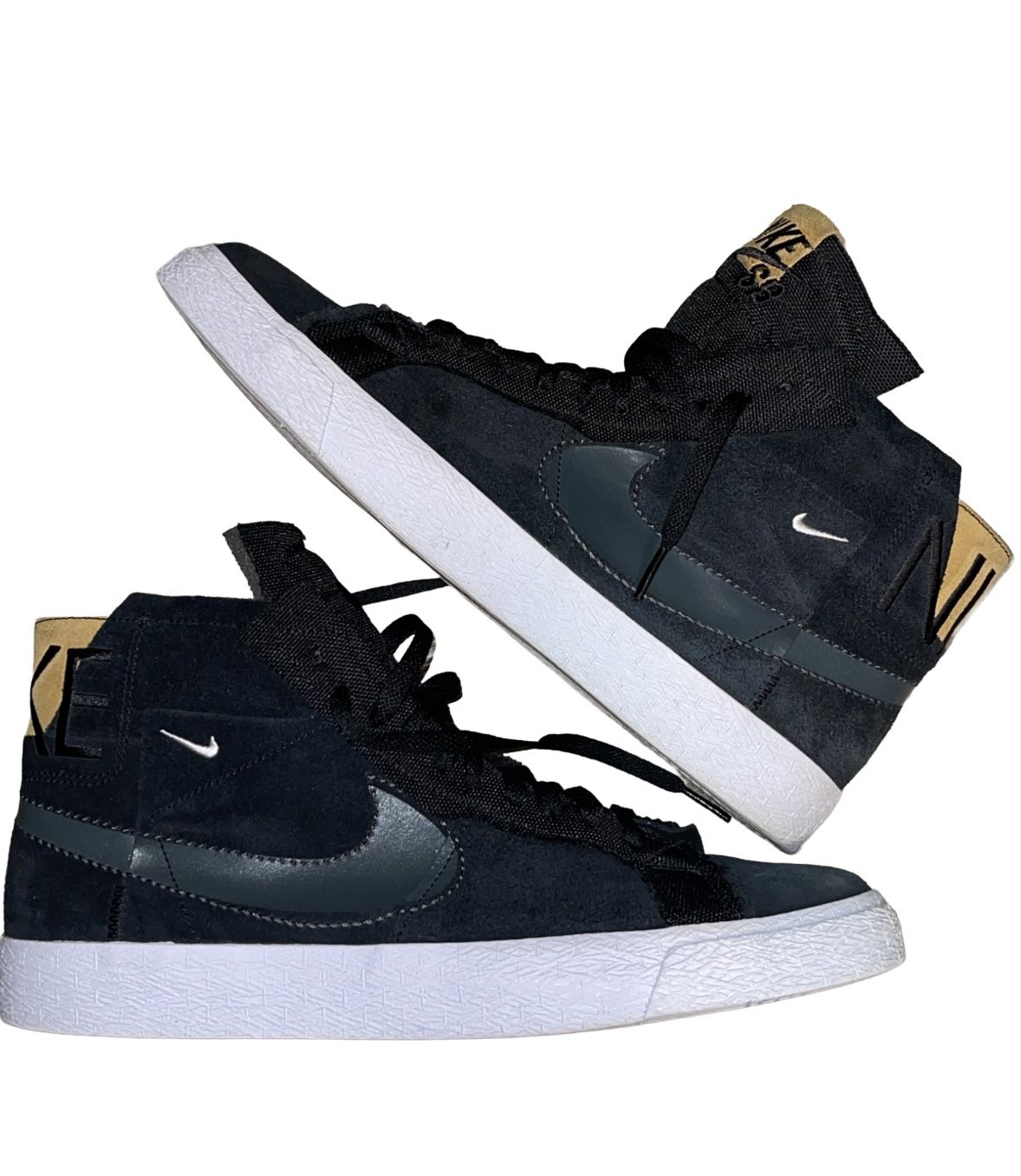 Size 11.5 Nike Zoom Blazer Premium SB Mid Black Patchwork