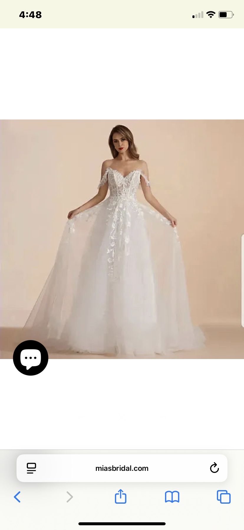 Wedding Dress A Line Sweetheart Bride Sleeveless Sweep Train Drop Shoulder Lace