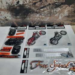 Five Harley Davidson Stickers