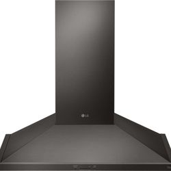 LG 30" Black Stainless Steel Wall Mount Range Hood New