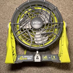 Ryobi P3320 One+ 18v Hybrid fan