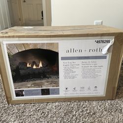 Burner Gas Fireplace Logs with Thermostat