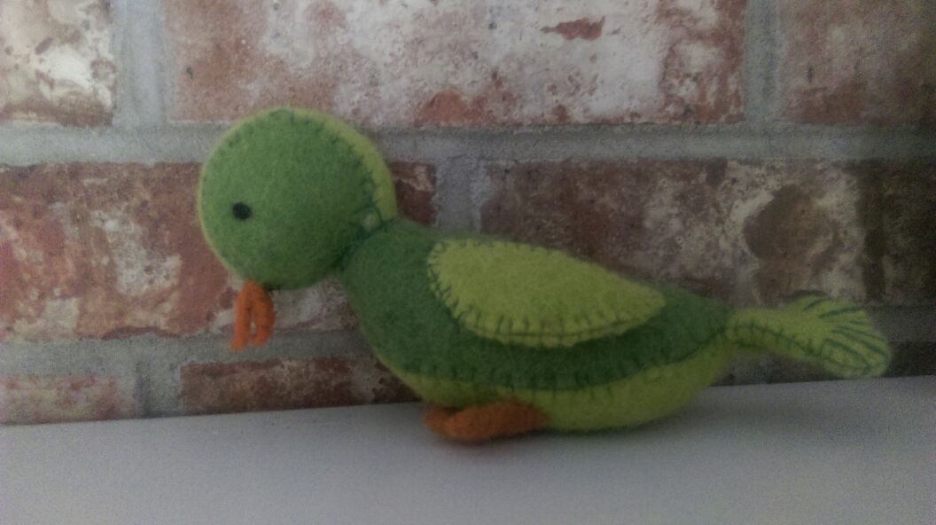 Handmade felted Bird