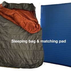 Big Agnes Doublewide Sleeping Bag and Pad - NEVER USED - $395 (bundle)