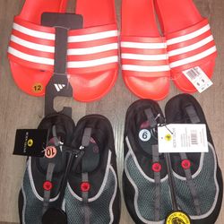 Adidas Slides Or Body glove Water Shoes