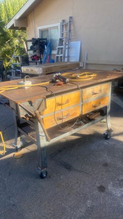 Heavy duty, steel bench