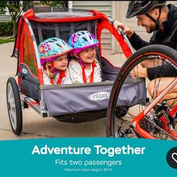 Instep 2-Seater Bike Trailer – Safe, Folds Easy, Excellent Condition!