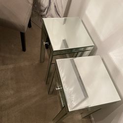 Mirror End Table And Coffee Table
