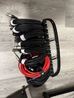 Large Lot of XLR / 1/4” Audio Cables