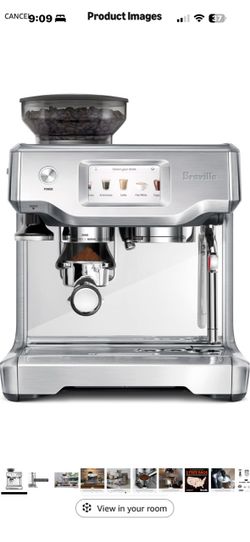 New in box! Breville BES880BSS Barista Touch Espresso Machine, Brushed Stainless Steel Pull barista-quality espresso shots, lattes and cappuccinos at