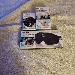 Sleep Mask, Earbuds, Smartwatch 
