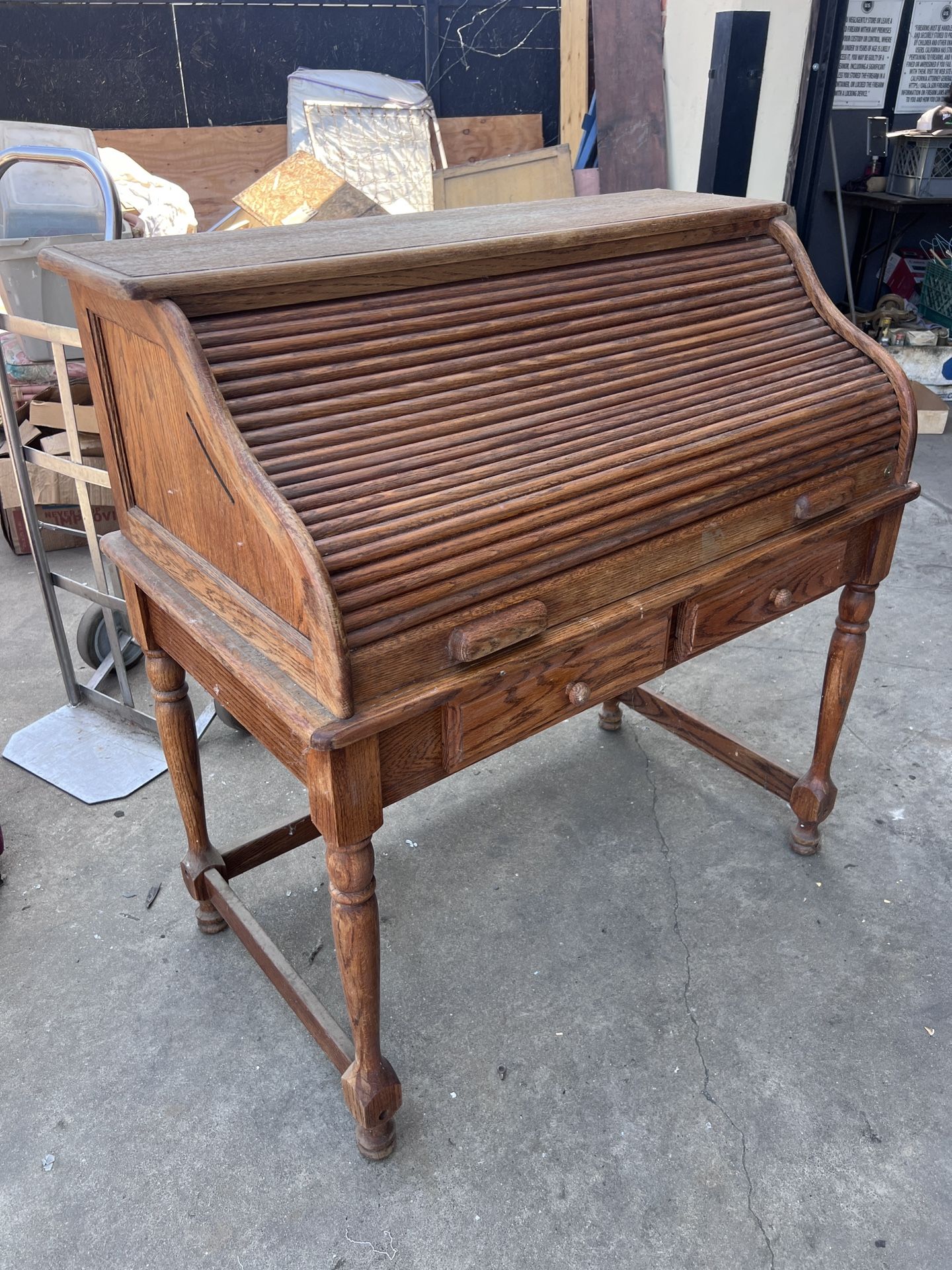 Stunning Roll-Top Secretary Desk!