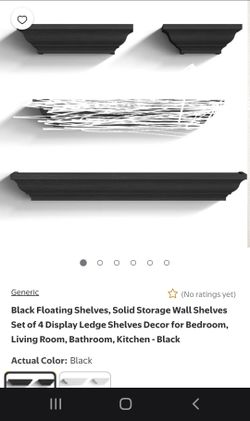 4 piece wall shelf