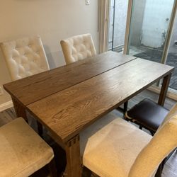 Dining table with chair